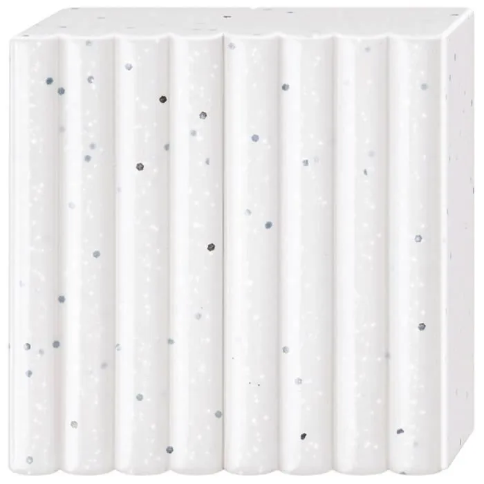Pâte polymère - FIMO - Effect Pierre Granite Blanc 829 - 57 g - Pour bijoux et objets décoratifs-0