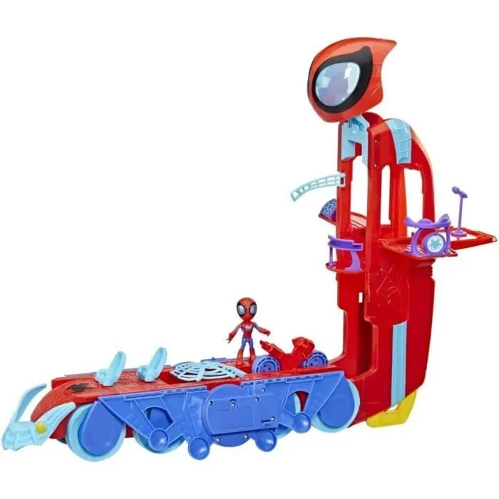 Quartier général Arachno-mobile 2 en 1 deluxe, Spidey et ses Amis Extraordinaires, jouet préscolaire, dès 3 ans-2