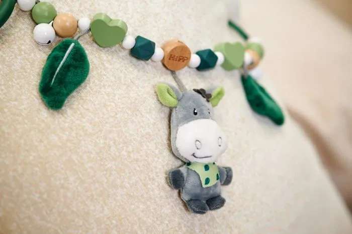 Mobile Eichhorn - 100005861 - Hipp - Chaine de Poussette - Jouet d'Eveil pour Bebe - Mobile Poussette - Bois et Silicone-2