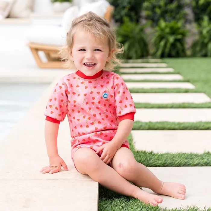 Splash about - HNWSFS - Happy Wetsuit and Toddler Swim Nappy, Strawberry Field, 0-4 Mois Unisex Baby-2