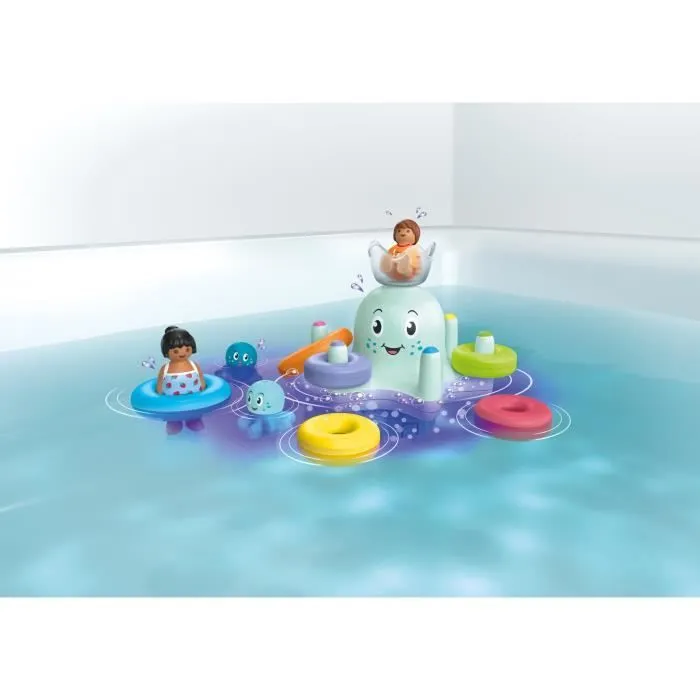 PLAYMOBIL Junior 71438 Manège pieuvre géante, Jouet pour le bain, Junior AQUA Tinti, 17 pièces, Dès 12 mois-1