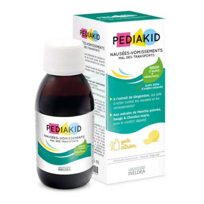 PEDIAKID - Nausées-Vomissements Mal des Transports - Complément alimentaire à base de plantes - Confort digestif - Contre les nausée-0