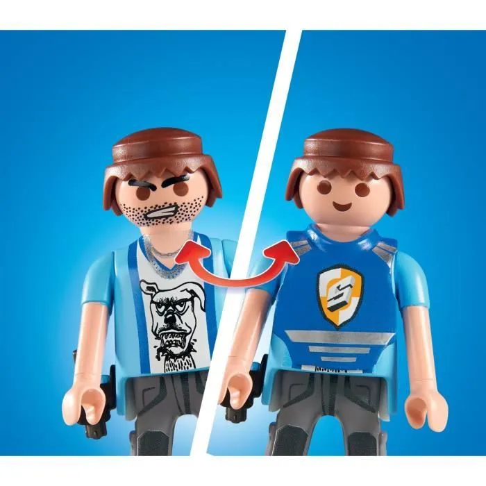 PLAYMOBIL 71597 Fourgon blindé avec convoyeurs de fonds, Action Heroes, Les Policiers, 84 pièces, Dès 4 ans-4