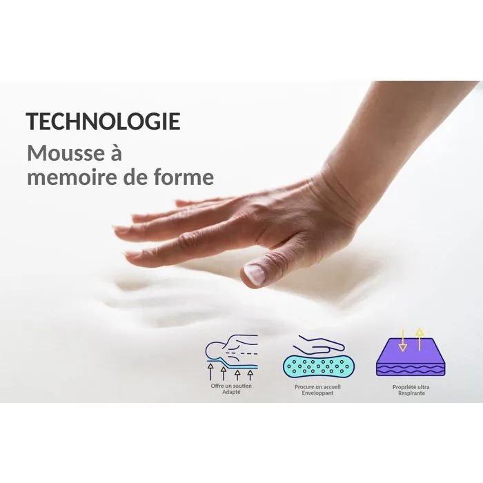Matelas Grand View 140x190 by Sampur | Épaisseur 26cm - Mémoire de Forme - Ressorts Ensachés - Latex Naturel - Confort & Longévité-4
