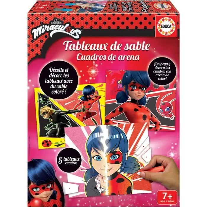 EDUCA - Tableaux de sable Miraculous Ladybug-0