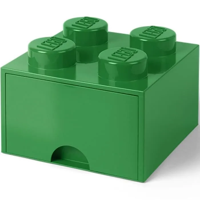 Boîte de rangement - LEGO - 40051734 - Plastique - Vert - H18 x 25 x 25 cm-1
