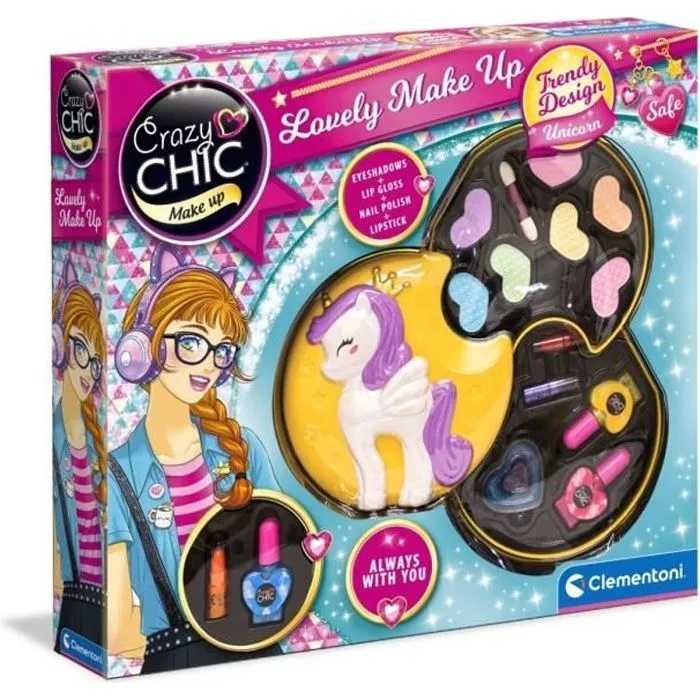 Clementoni - 18643 - Palette de maquillage Licorne (A2x3)-0