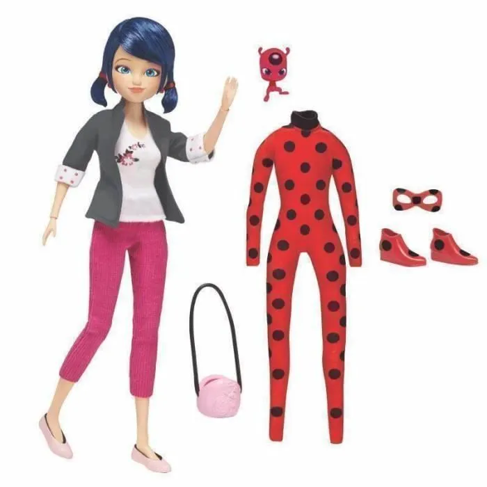 Bandai - Miraculous Ladybug - Poupée mannequin 26 cm et ses deux tenues-1