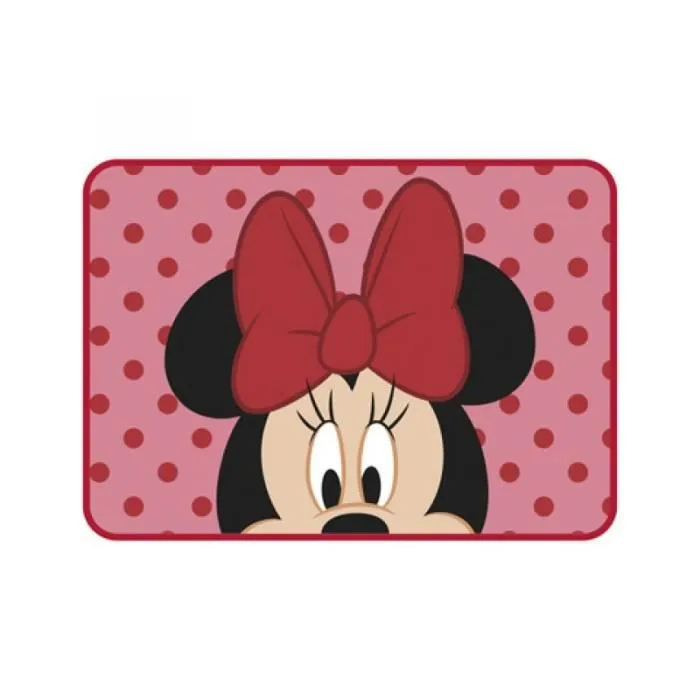 Disney Minnie Mouse Tapis Enfant Ultra Doux 95 x 133 cm - surface en flanelle-0