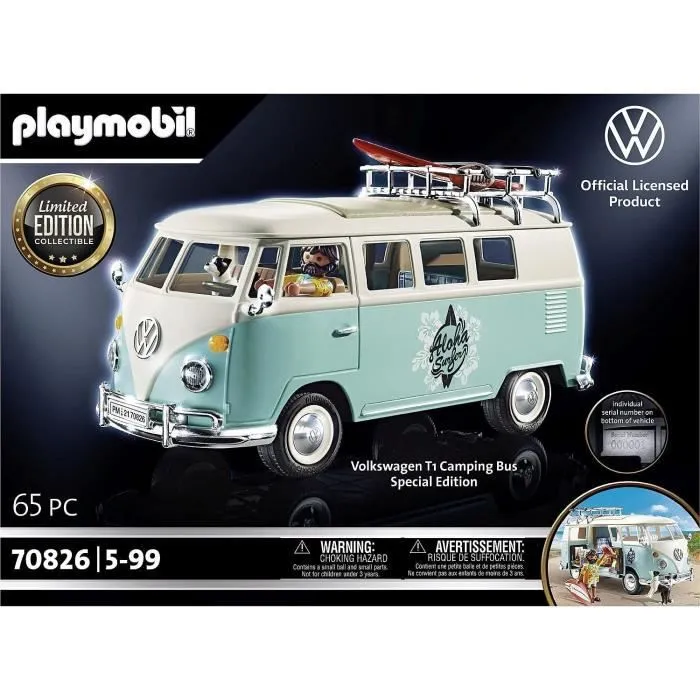 PLAYMOBIL - Volkswagen T1 Combi - Edition spéciale - Classic Cars-1
