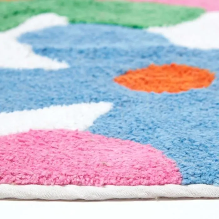 Tapis enfant Tufté Multicolore Fleur-2