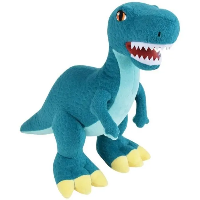 JEMINI Les Jeminosaures Lot de 3 peluches dinosaure diplodocus, velociraptor et stegosaure +/- 18 cm 100% recyclé-6