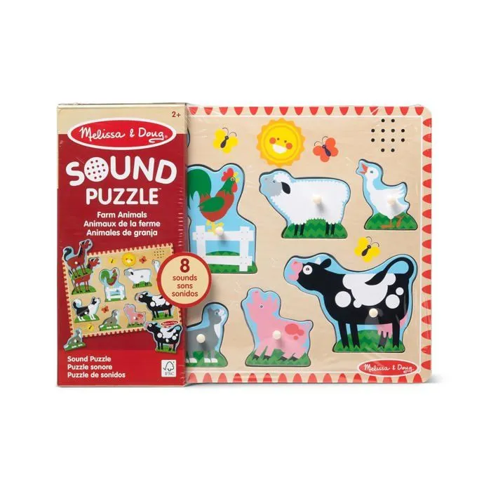Melissa & Doug - Puzzle sonore animaux de la ferme-5