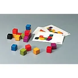 Jeu de géométrie dans l'espace - OZ INTERNATIONAL - Cubes géométrie + 30 fiches modèle-0