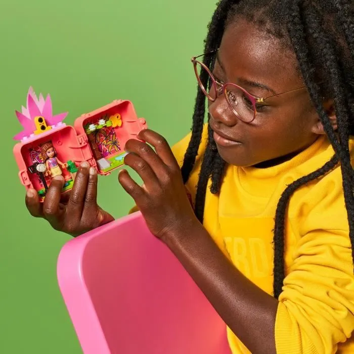 LEGO® Friends 41662 Le cube flamant rose d’Olivia, Cadeau Fille et Garçon 6 ans, Figurines Animaux, Jouet de Collection-3