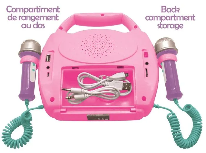 Enceinte Bluetooth Licorne - LEXIBOOK - Effets Lumineux, Micros et Batterie Rechargeable-3