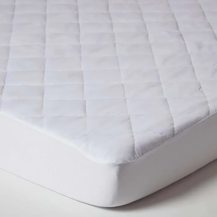 Protège-matelas anti-acariens - HOMESCAPES - 120x190 cm - Traitement anti-allergies - Hypoallergénique - Oeko-Tex - Lavable-0