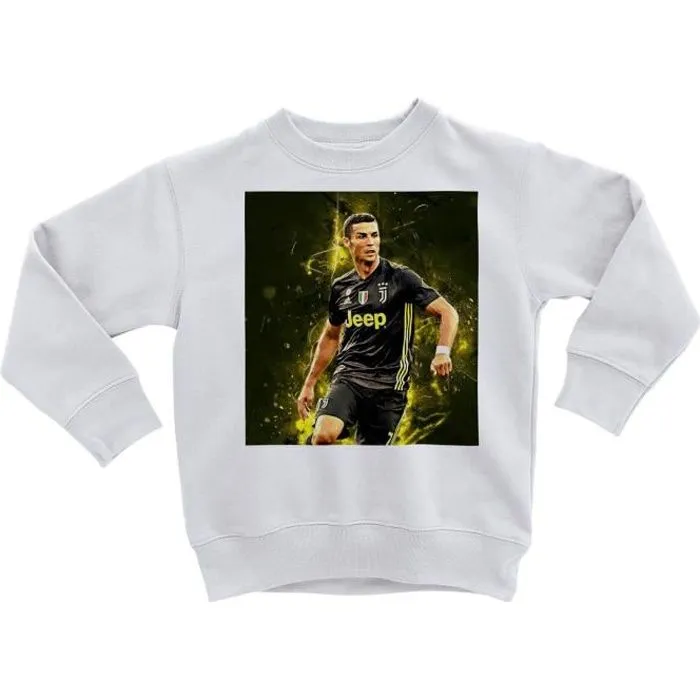 Sweatshirt Enfant - FABULOUS - CR7 - Blanc - Manches longues - Col arrondi-0