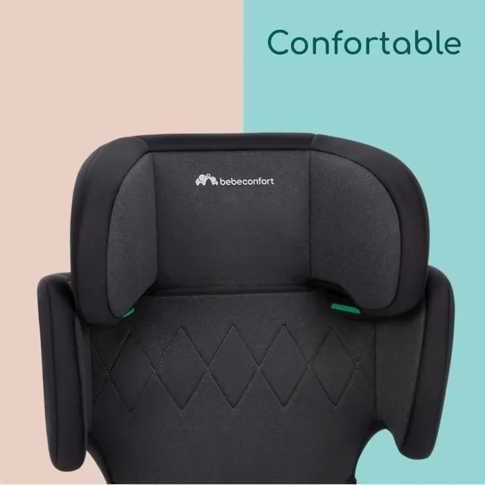 BEBECONFORT Siège auto ROAD FIX i-Size, groupe 2/3, Isofix, rehausseur, 3,5 ans à 10/12 ans, 100-150cm, 15-36kg, TINTED BLACK-4