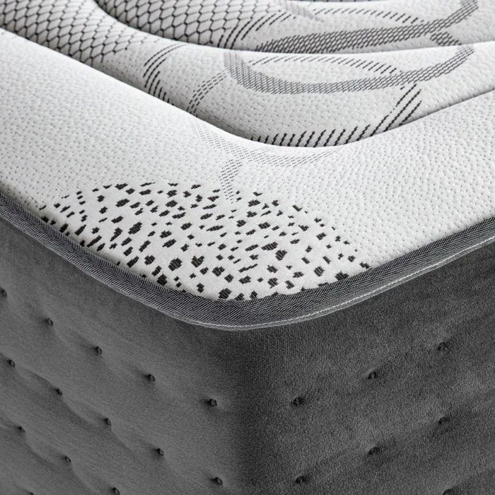 Matelas 140x200 cm, BestPrime, 26cm, ressorts ensachés, mousse mémoire de forme, indépendance du couchage, face été/hiver-3