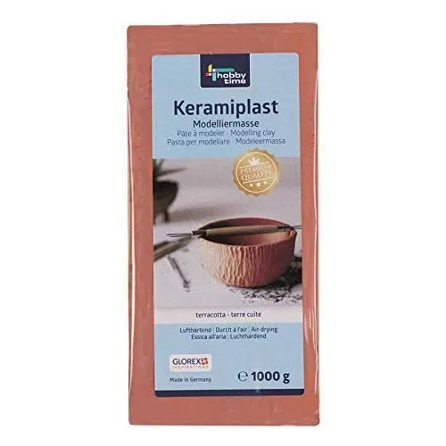 GLOREX Keramiplast, Pâte à Modeler, 500G, Terre Cuite - 6 8070 137-0