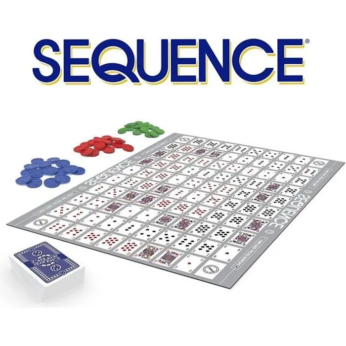 SEQUENCE Jeu de stratégie Goliath - Classique des USA - 2 lignes de 5 - 2 joueurs ou plus-0