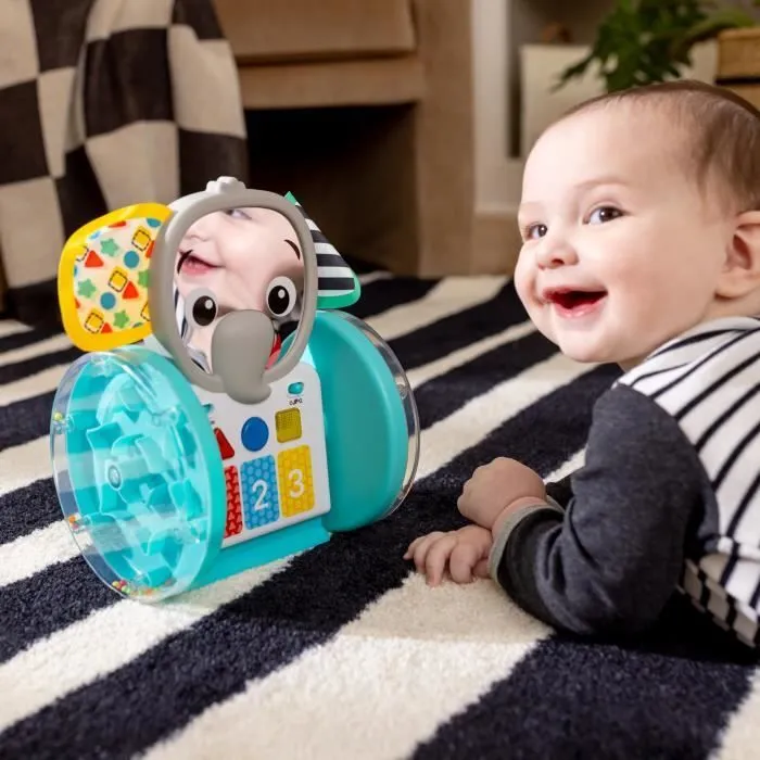 BABY EINSTEIN EARL l'éléphant Jouet d'éveil à roulettes interactif multilingue, développement de la motricité, apprentissage musique-5