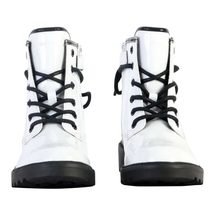 Bottine à Lacets  Geox Casey - Blanc/Noir-4