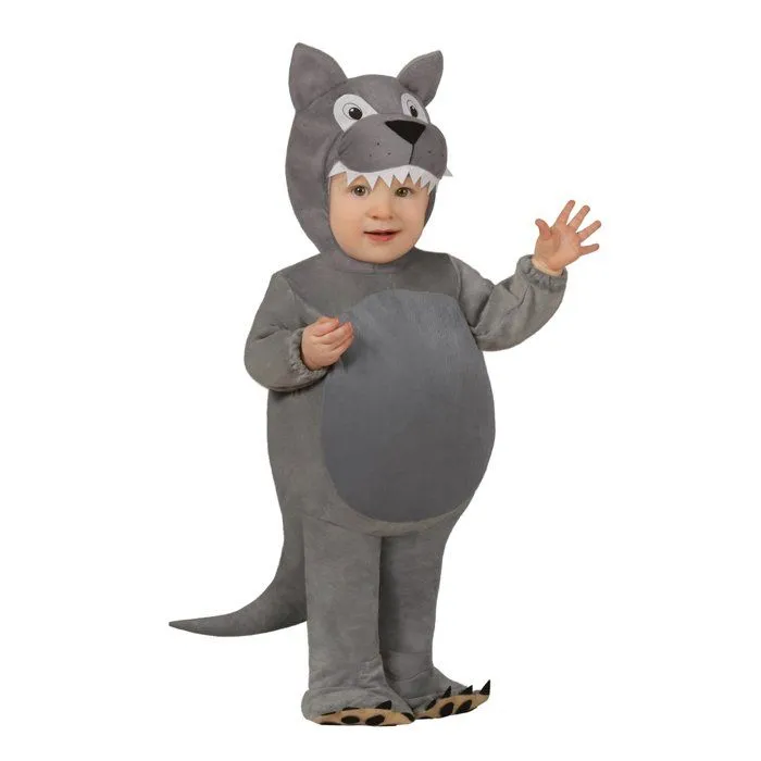 Déguisement Loup Bébé - Animaux - Combinaison avec capuche et queue-1