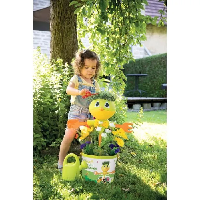 SMOBY - Silence ça Pousse Epouvantail à construire + accessoires - Fabrication française-1