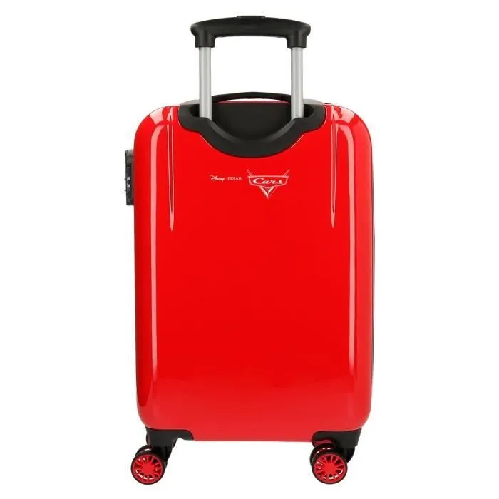 Valise Trolley Cabine Cars - DISNEY - ABS - 4 roulettes - Multicolore - Blanc - Cadenas TSA - 55 cm-2