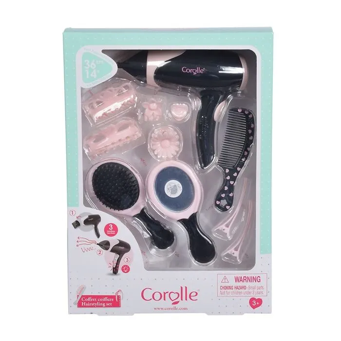 Coffret coiffure pour poupée 14 accessoires - Corolle-0
