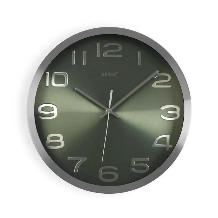 horloge murale argenté aluminium-0