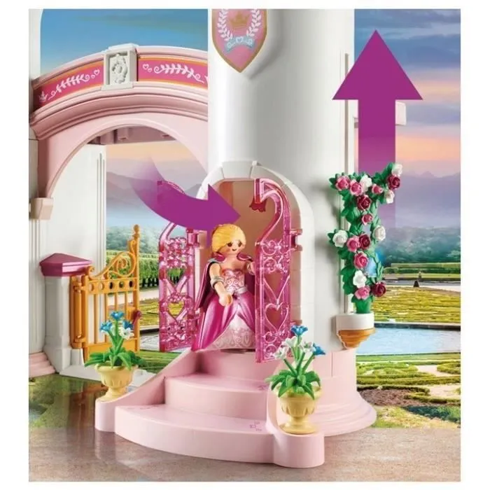 PLAYMOBIL 70448 Palais de princesse, 265 pièces, 2 personnages inclus, Dès 4 ans-4
