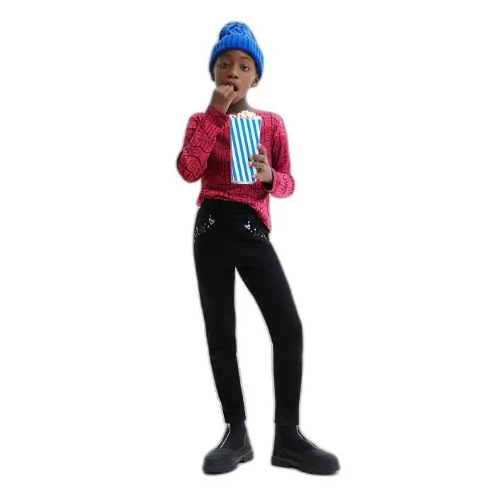 Legging fille Desigual Rin - bleu - 9/10 ans-2