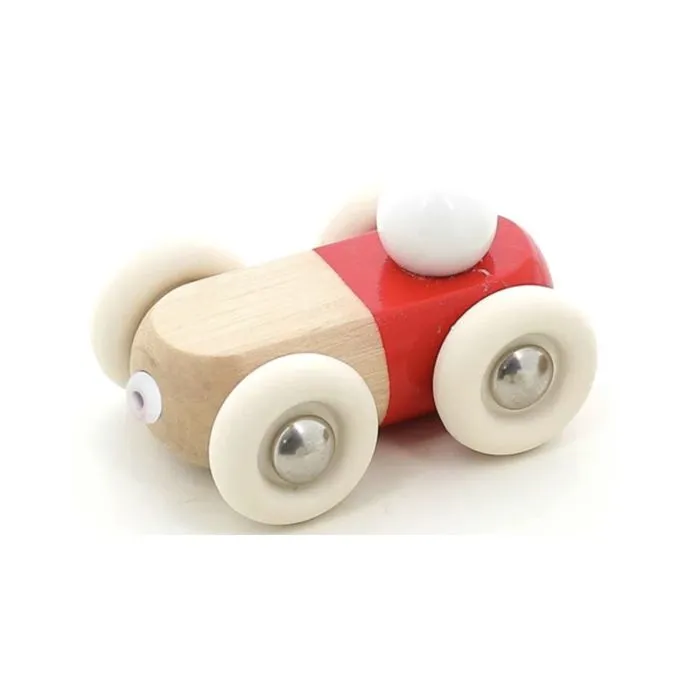 Mini voiture en bois - Vilac - Moit-moit - Rouge - 7 cm - Pour enfants à partir de 24 mois-0