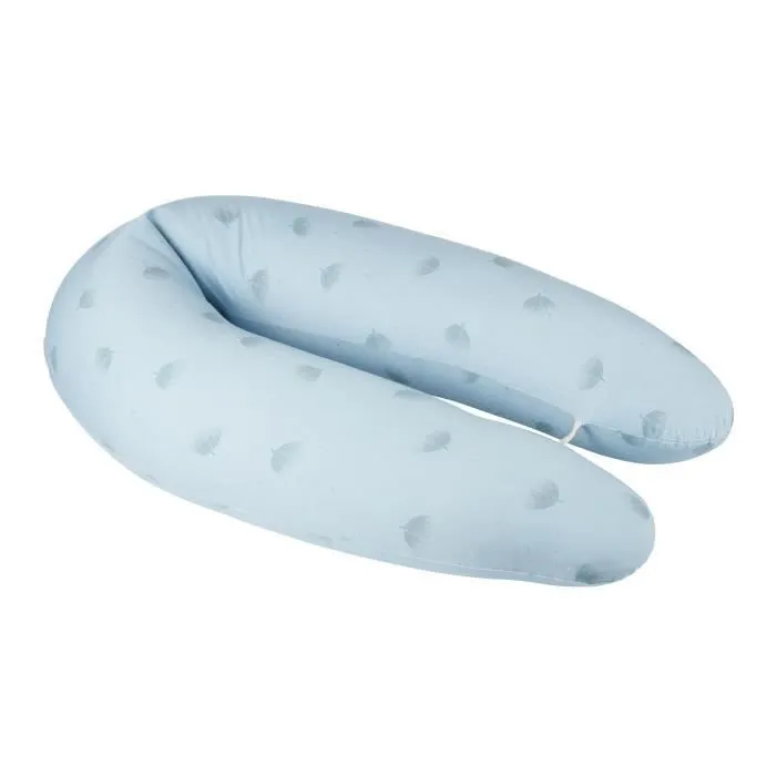 Babymoov B.LOVE Coussin de Maternité & Allaitement avec Remplissage Microbilles ultra-fines - Made in Europe, Bleu-0