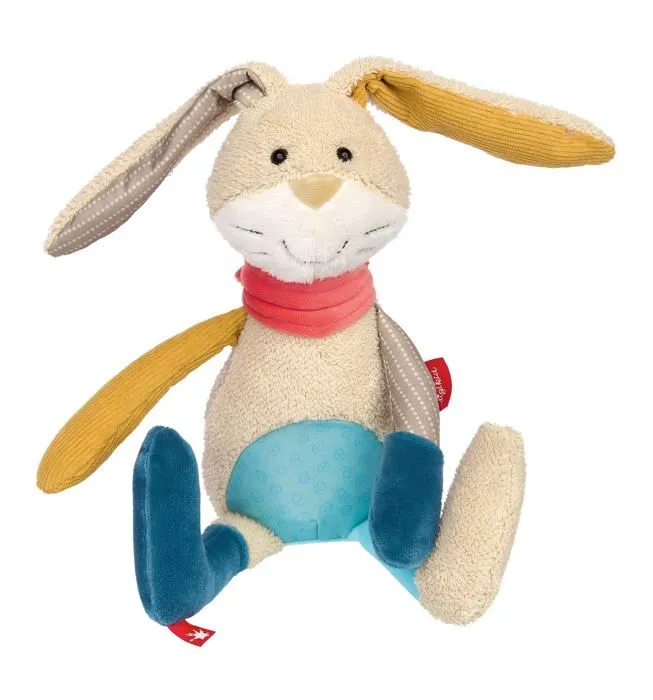 Peluche Sigikid - 42851 - Patchwork Sweety Doudou Multicolore Lapin-0