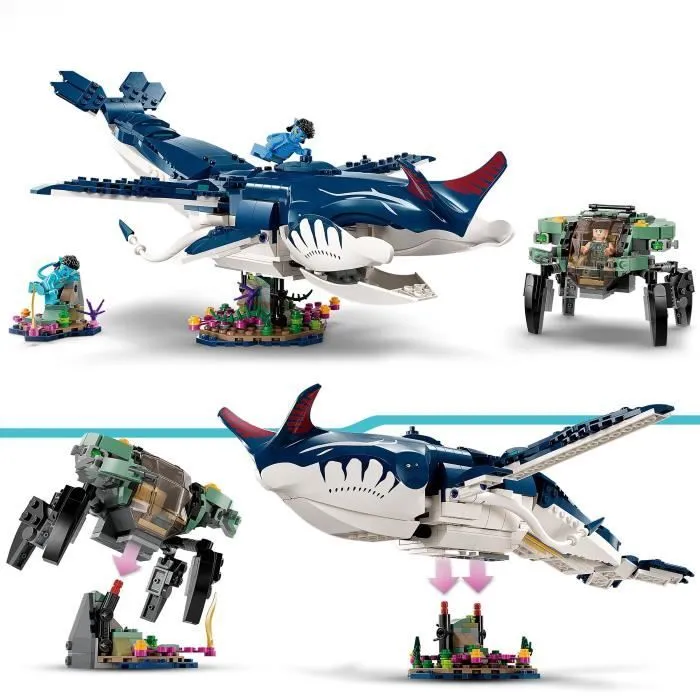 LEGO® Avatar 75579 Payakan le Tulkun et Crabsuit, Jouet avec Figurine Animal, La Voie de l'Eau-2