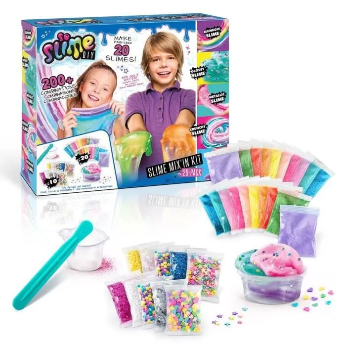 Kit de fabrication de 20 Slimes - CANAL TOYS - Violet - Pour enfants à partir de 6 ans-0