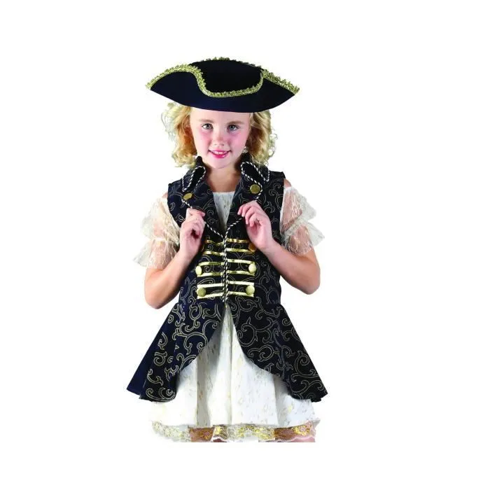 Costume de Pirate de Haute Mer Luxe - Déguisement enfant Carnaval Anniversaire Fête Halloween - Taille 5 à 11 ans-1