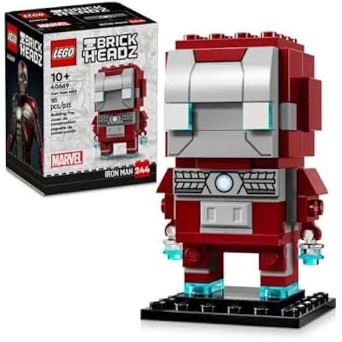 Figurine à construire - LEGO - BrickHeadz Iron Man MK5 - 101 pièces - 8 cm - Mixte 10 ans et plus-0