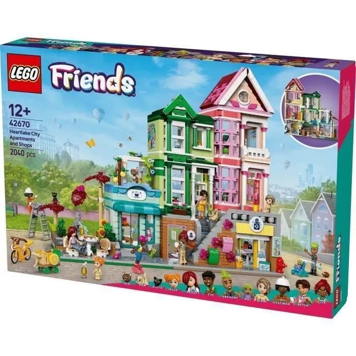LEGO Friends 42670 Les appartements et boutiques de Heartlake City Jeu créatif pour filles-5