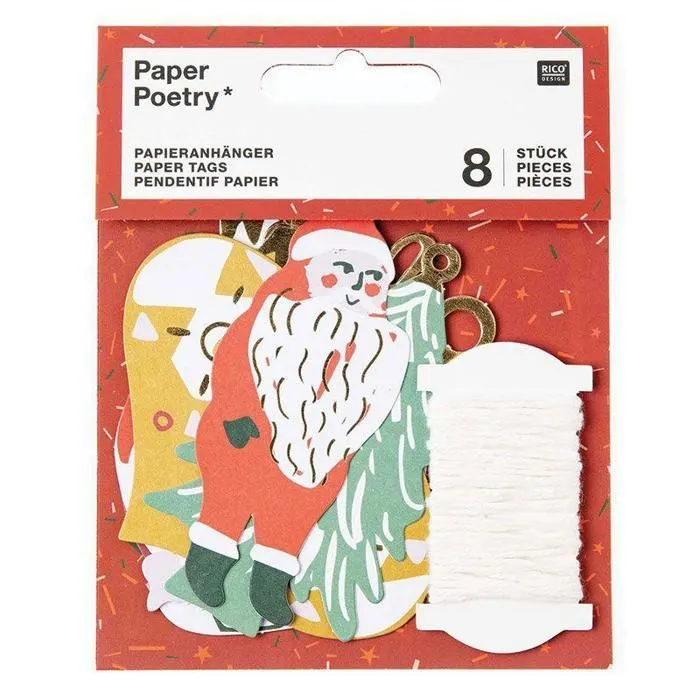 8 étiquettes pour cadeaux de Noël - Nostalgique-1