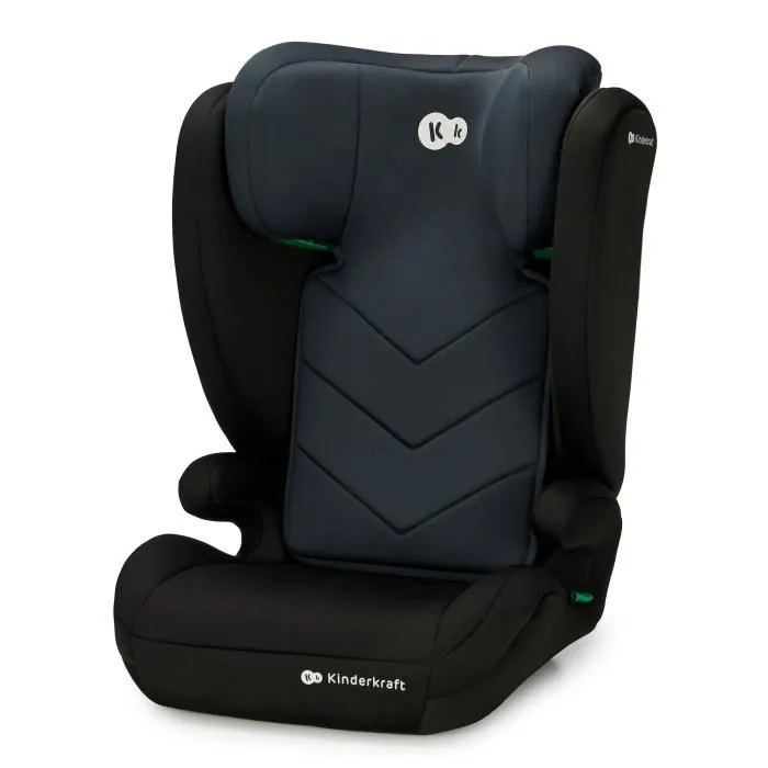Siège auto I-size 100-150 cm - KINDERKRAFT I-SPARK - Rehasseur pour enfants - Installation rapide - Systèmes de sécurité - Noir-2