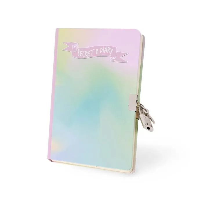 Carnet secret - iTOTAL - Rainbow dream - Journal intime avec cadenas - Rose - Adulte-0