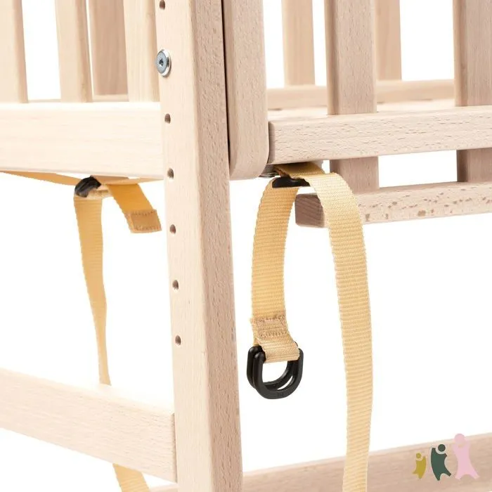 Lit bébé - Geuther - 1123 7 ROH OM - 99x52x87.3 cm - Bois massif - 1 place-2