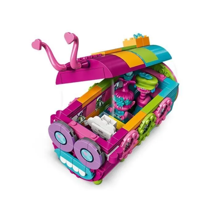 Jouet de construction - LEGO - Trolls World Tour - Bus chenille arc-en-ciel - 6 personnages - Mixte-1