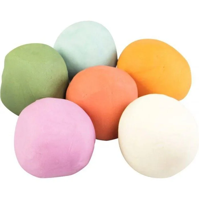 Pâte à modeler - Pébéo - Set découverte - 100% naturelle - 6 pots de 350 g - Multicolore-4