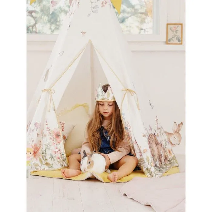 Ensemble tipi et tapis enfant Moi Mili "Fleurs Sauvages" - fleurs sauvages - TU-3